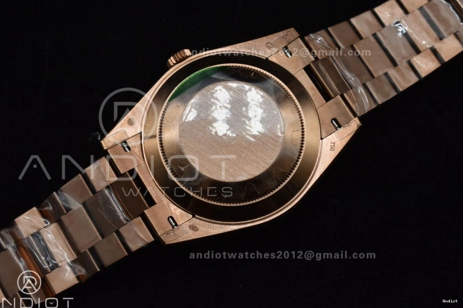Bracelet President GMF RG 40 DayDate Dial A2836 V2 Crystal Steel On RG 904L Markers Plated 0303